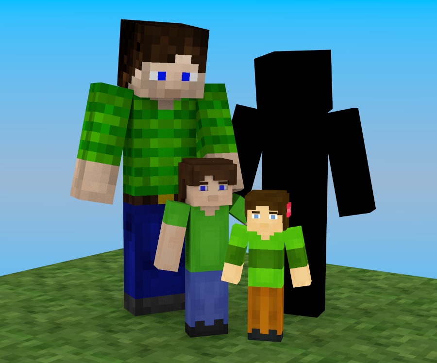 Possible Jordach Minetest family scene