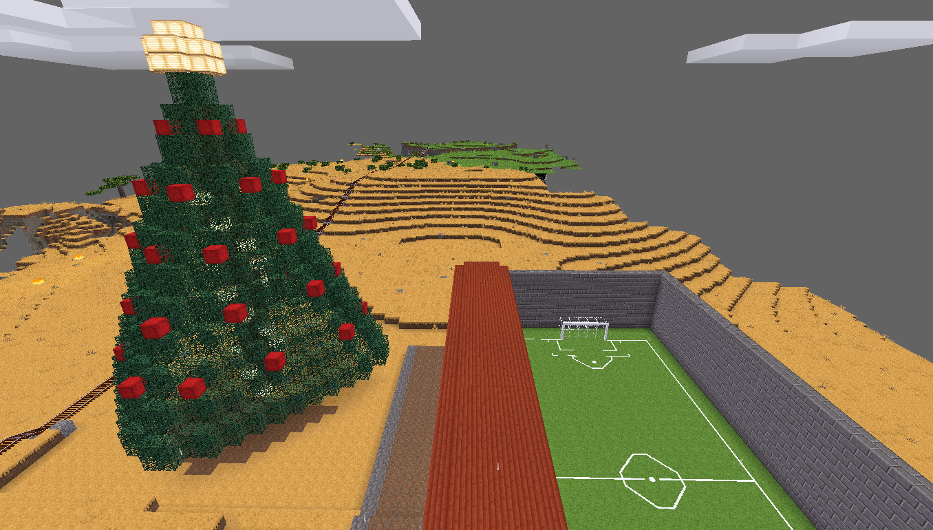 Minetest Farlands Christmas Tree (day)