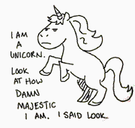 Fierce unicorn