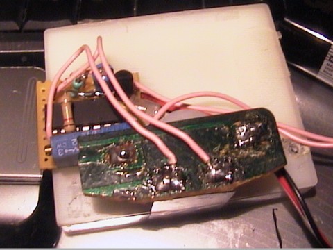 The back side of the diode thermometer