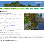 Minetest website, 2011